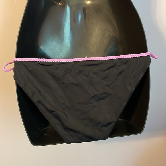 VICTORIA’S SECRET Black with Purple Braided Halter Front Cross Bikini Set size M - Picture 12 of 14